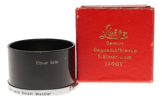 Leica Elmar 5cm Lens Hood Gegenlichtblende ITC00Y Box