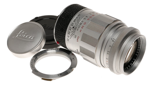 Leica 90mm f/2.8 Elmarit M Mount Lens with Adapter Ring