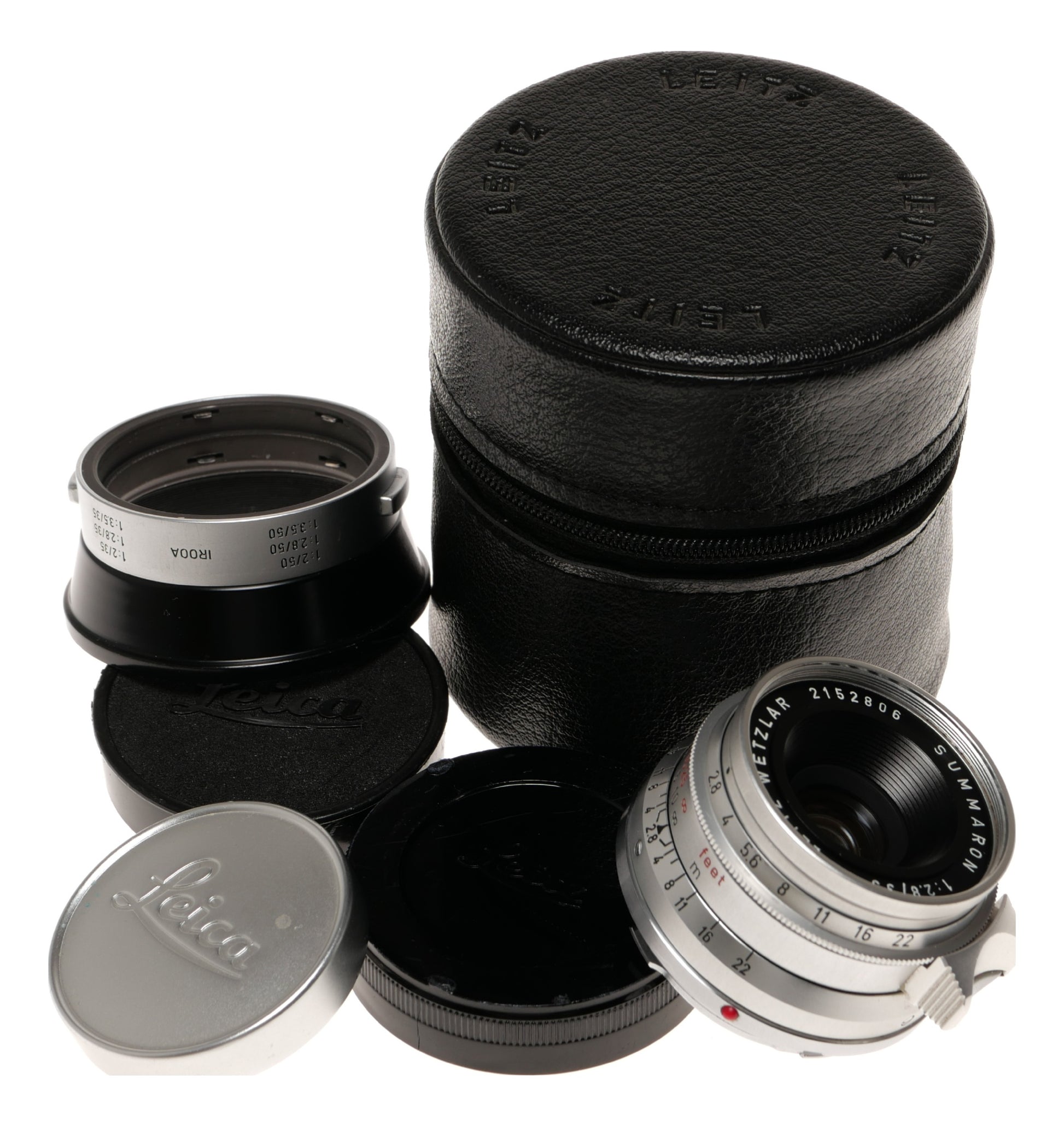 Leica Summaron 35mm f/2.8 M Mount Lens with Case