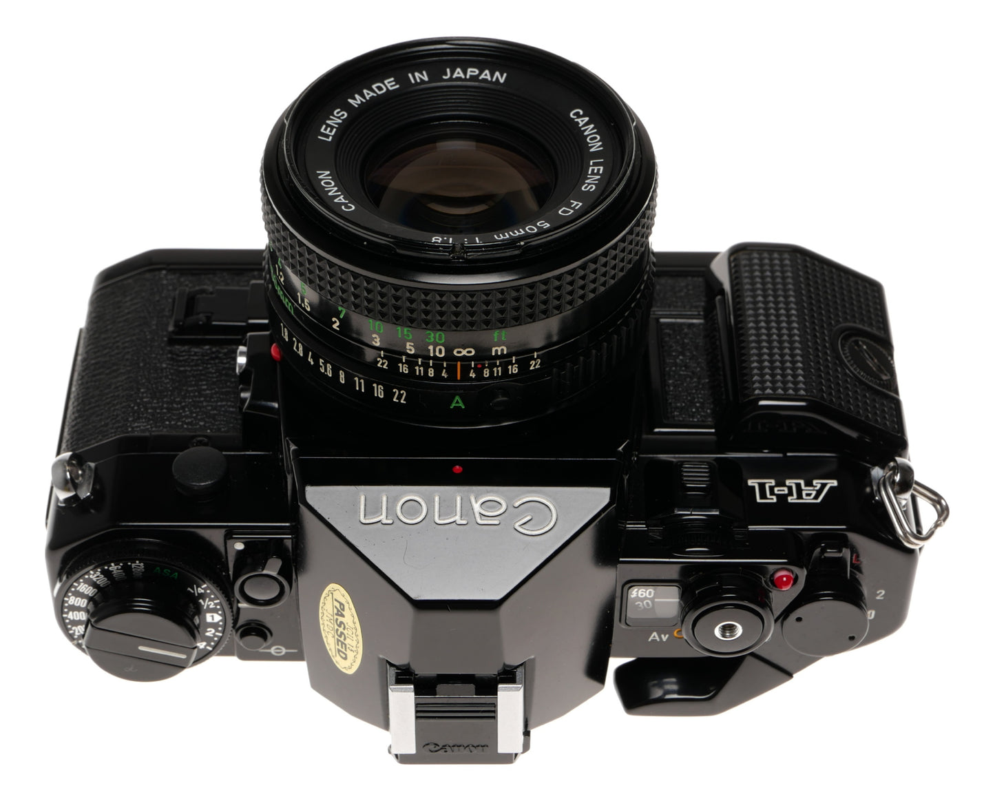 Canon A-1 35mm SLR Film Camera with FD 50mm f/1.8 Lens - View 3