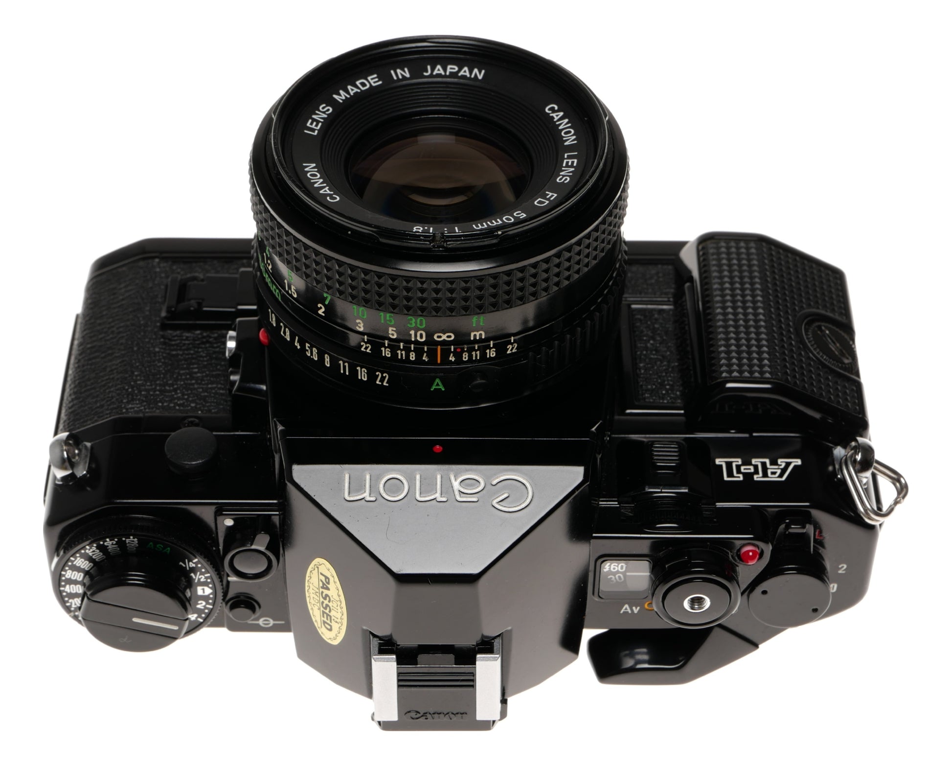 Canon A-1 35mm SLR Film Camera with FD 50mm f/1.8 Lens - View 3