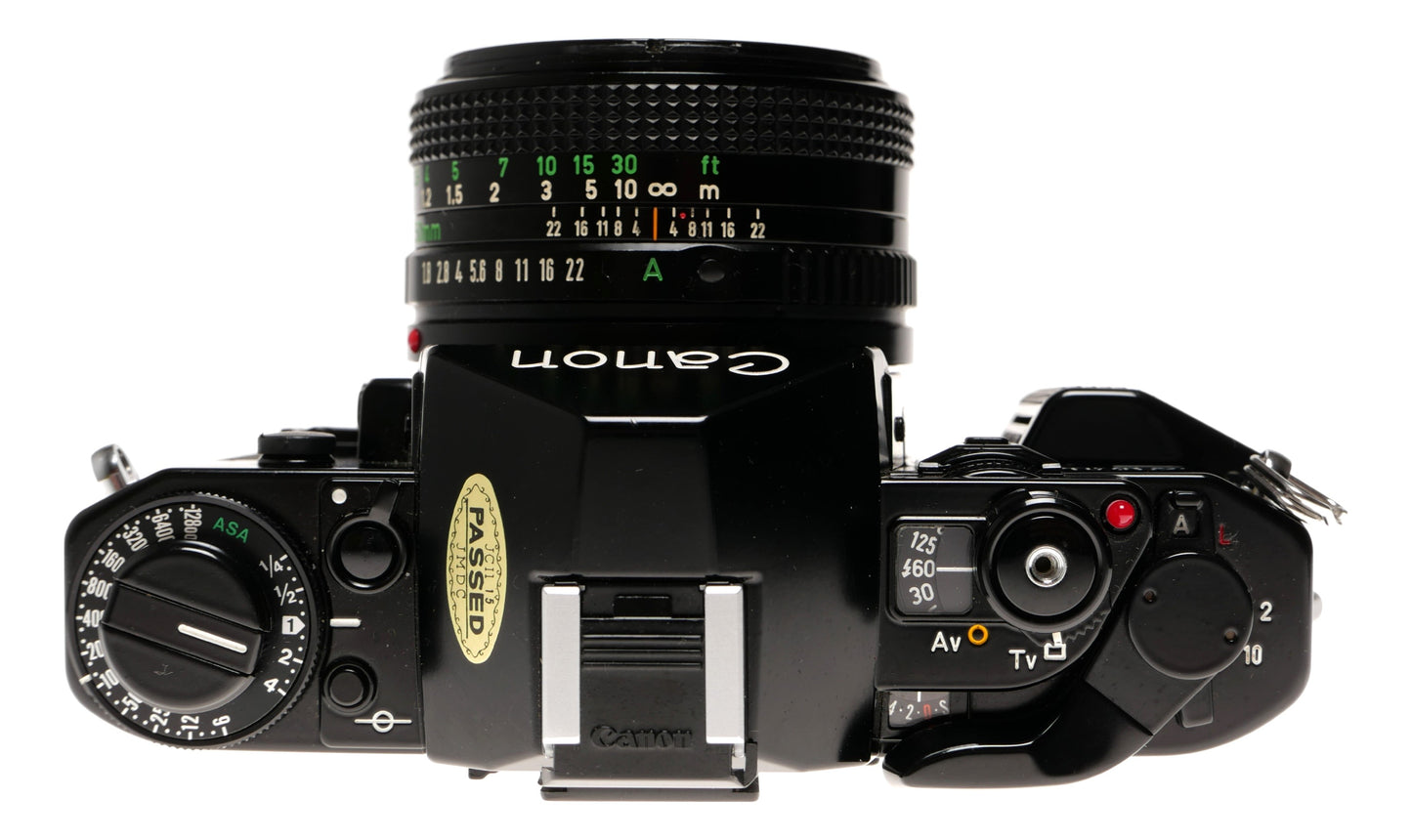 Canon A-1 35mm SLR Film Camera with FD 50mm f/1.8 Lens - View 4