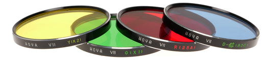 Hoya VII Yellow Green Red Blue Color Filter Set