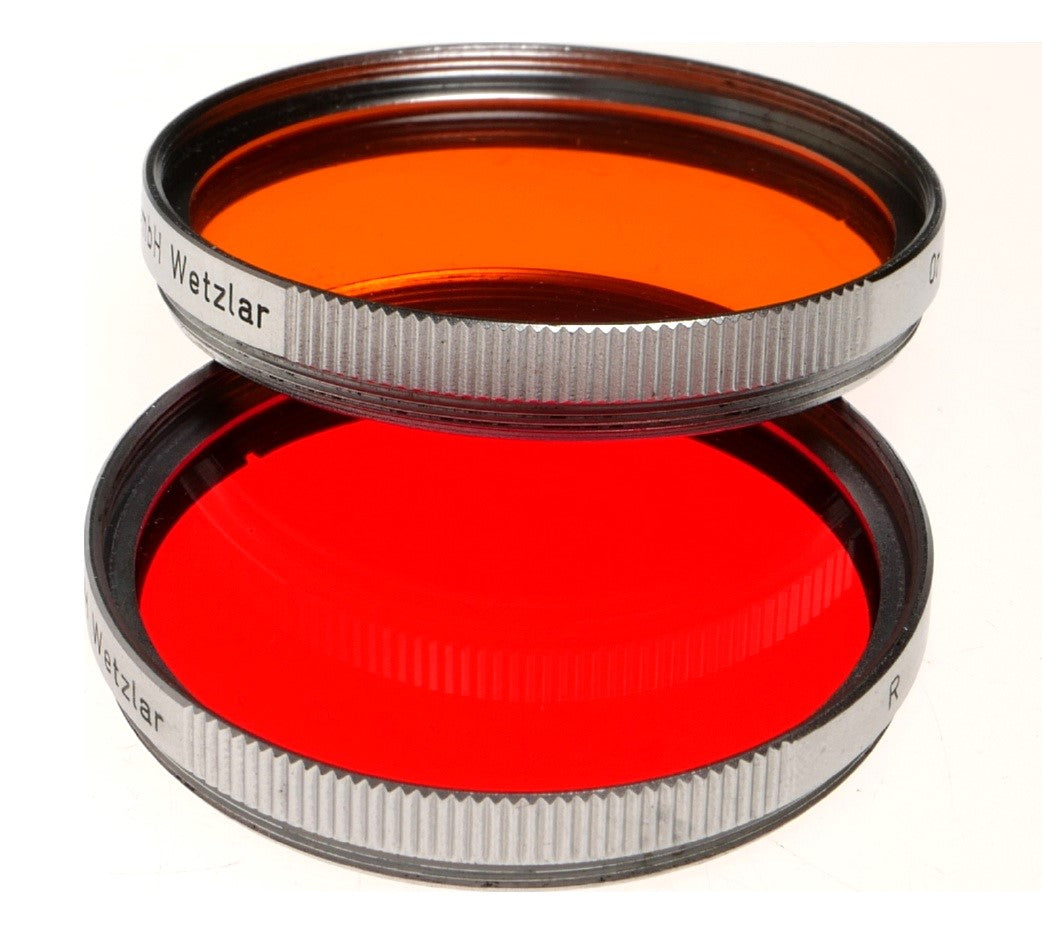 Leica Red R and Orange Or Filters with Leitz Case Germany - View 4