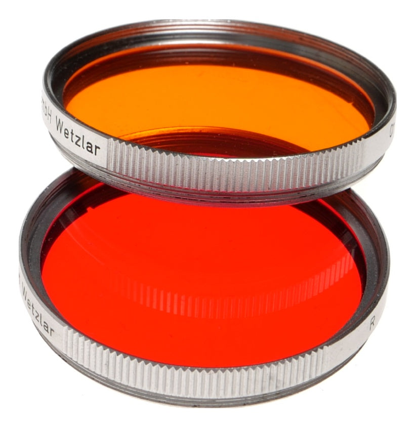 Leica Red R and Orange Or Filters with Leitz Case Germany - View 6
