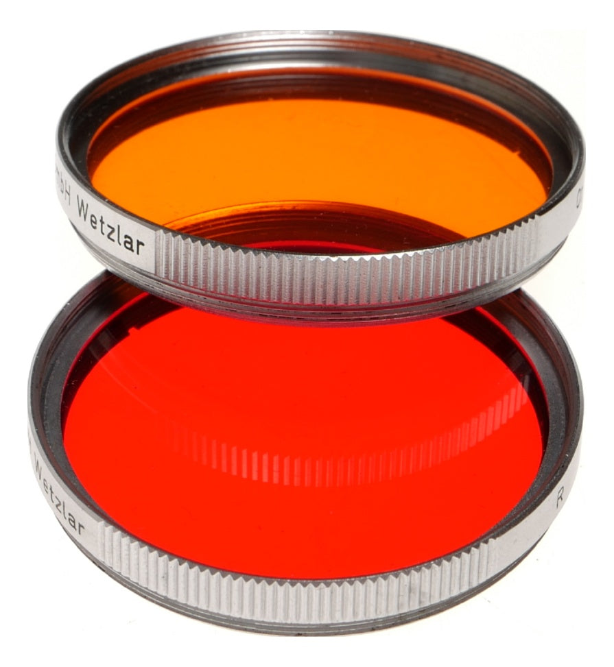 Leica Red R and Orange Or Filters with Leitz Case Germany - View 7