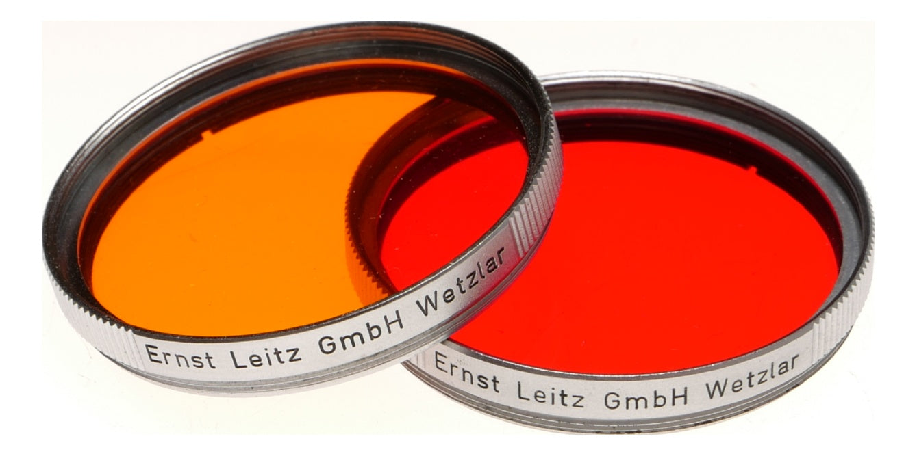 Leica Red R and Orange Or Filters with Leitz Case Germany - View 8