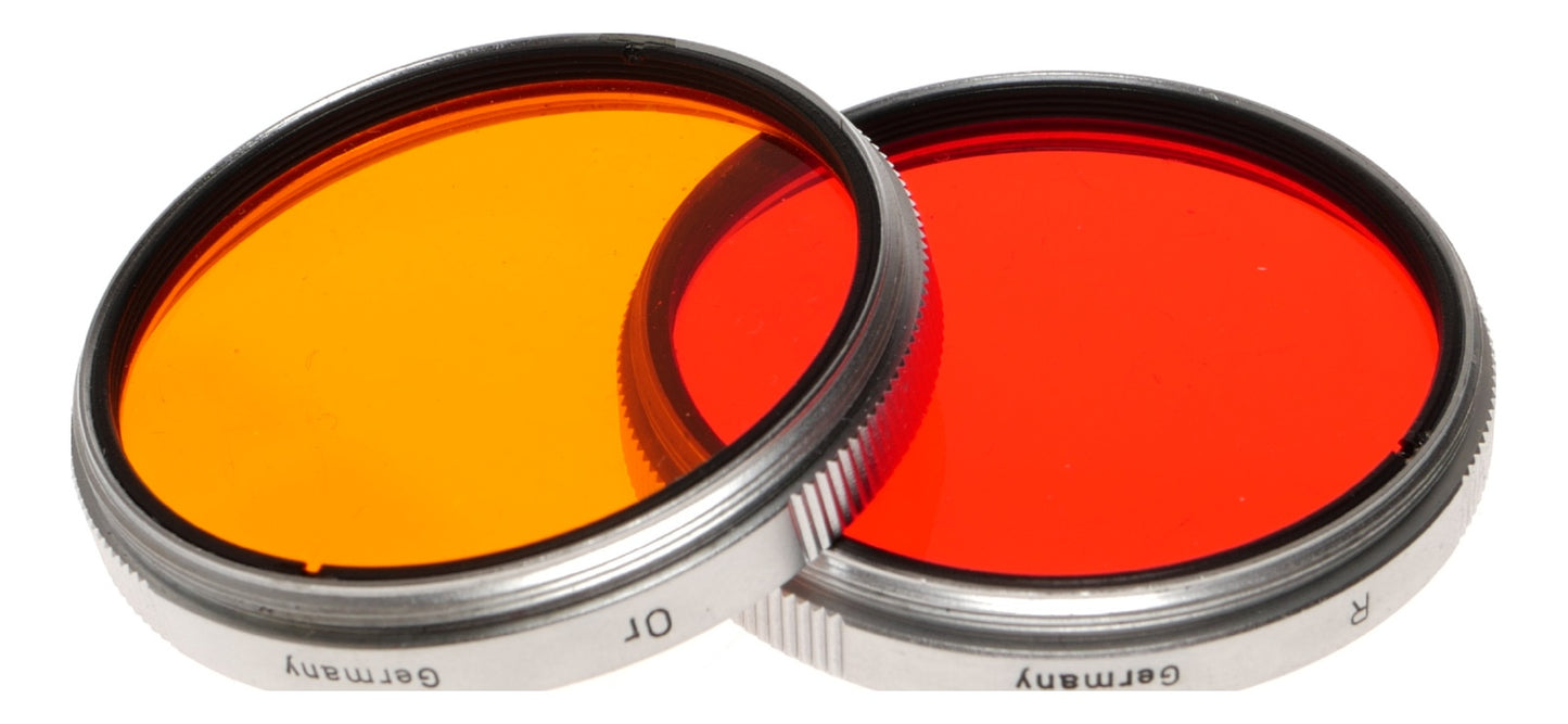 Leica Red R and Orange Or Filters with Leitz Case Germany - View 9