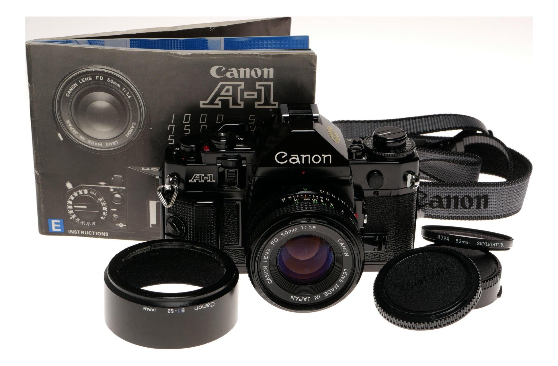 Canon A-1 35mm SLR Film Camera with FD 50mm f/1.8 Lens - View 10