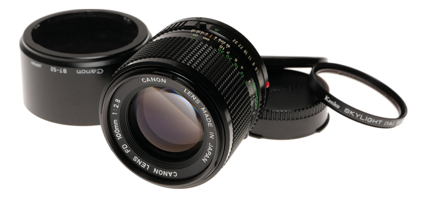 Canon FD 100mm f/2.8 Prime Lens for FD Mount Cameras