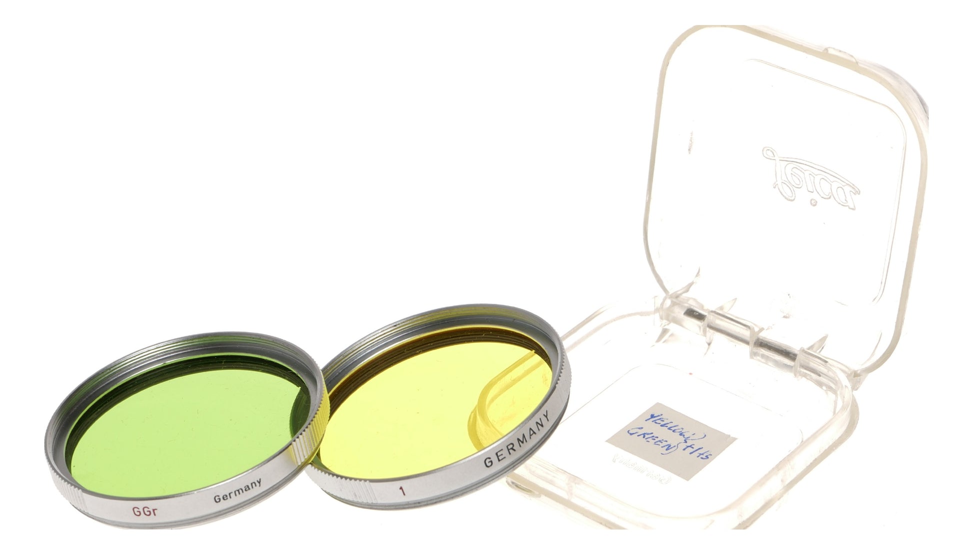 Leica Ernst Leitz GGr 1 Yellow Green Filters Set Germany