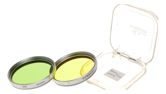 Leica Ernst Leitz GGr 1 Yellow Green Filters Set Germany