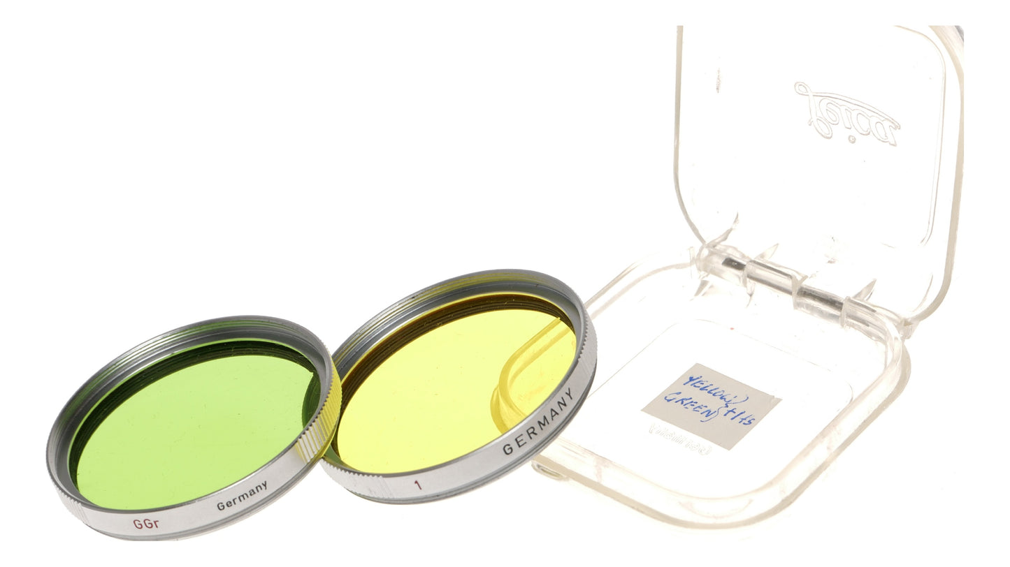 Leica Ernst Leitz GGr 1 Yellow Green Filters Set Germany - View 2