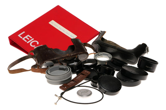 Leica M3 Repro Accessories Set Cases Caps Adapters Filters