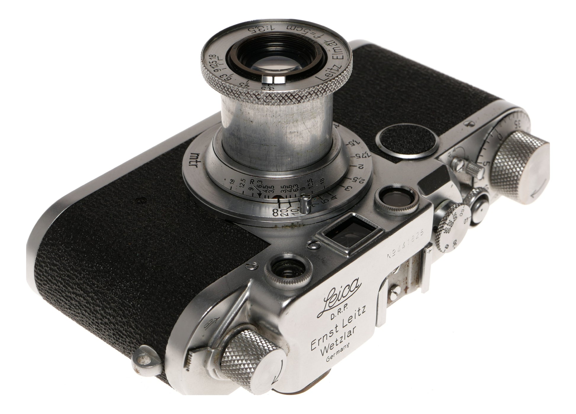 Leica IIIf Elmar 50mm f/3.5 Rangefinder Film Camera - View 3