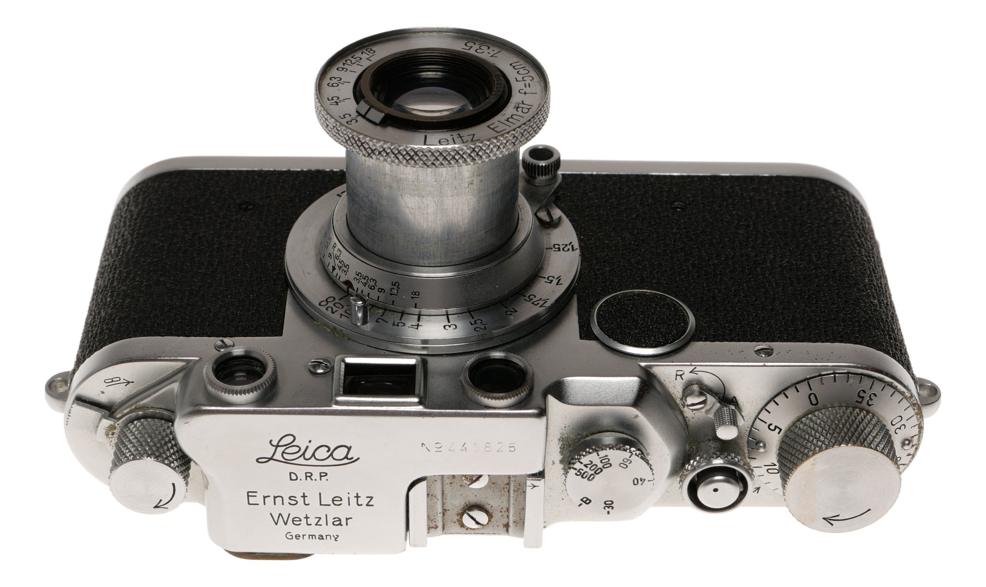 Leica IIIf Elmar 50mm f/3.5 Rangefinder Film Camera - View 4