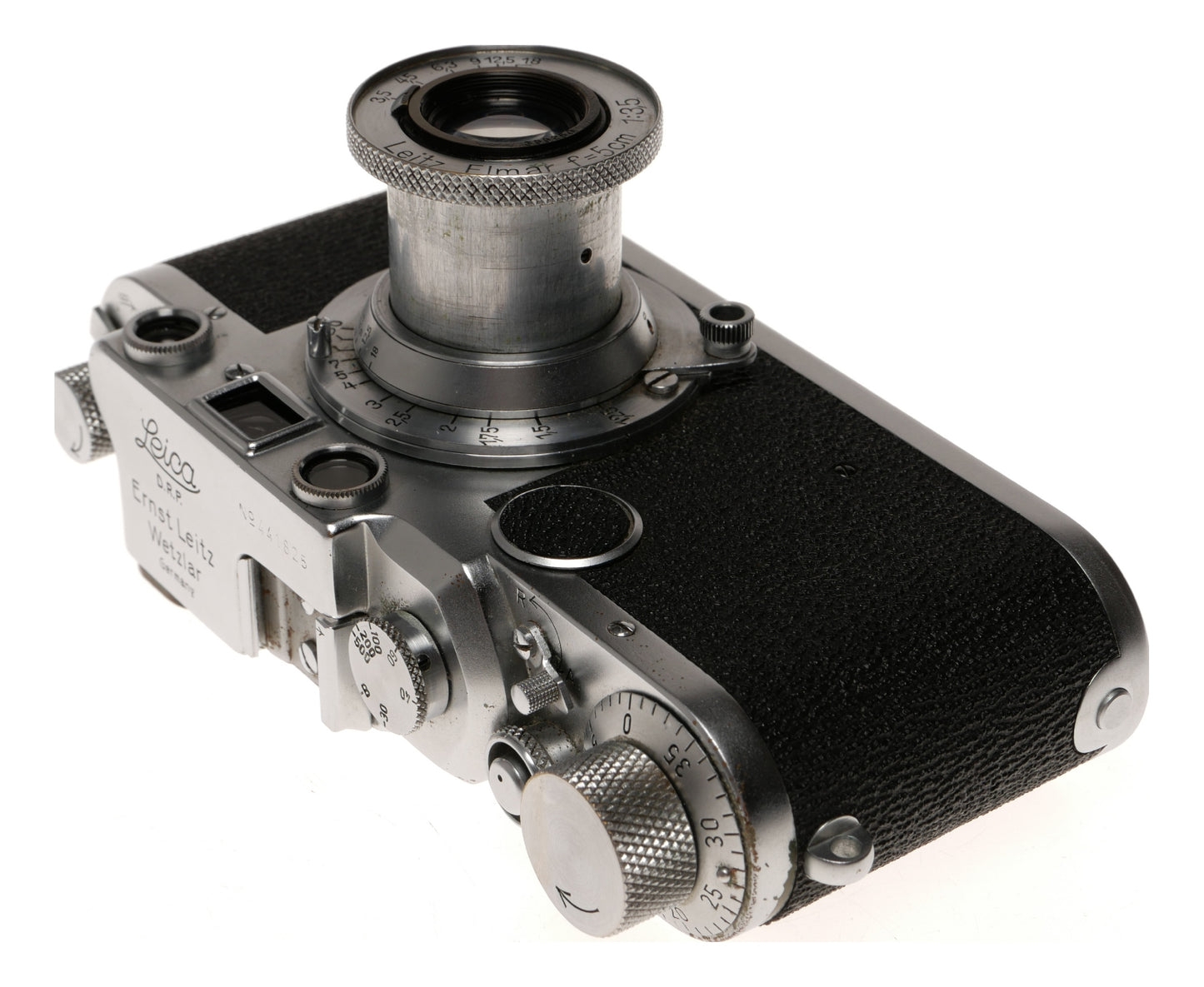 Leica IIIf Elmar 50mm f/3.5 Rangefinder Film Camera - View 5