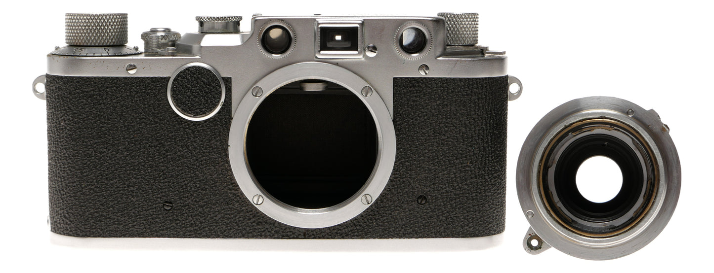 Leica IIIf Elmar 50mm f/3.5 Rangefinder Film Camera - View 8