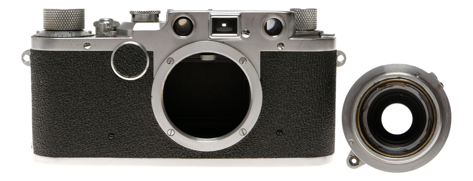 Leica IIIf Elmar 50mm f/3.5 Rangefinder Film Camera - View 8