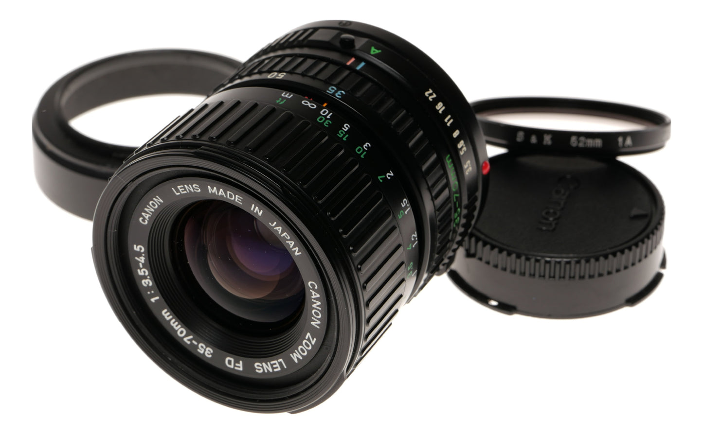Canon FD 35-70mm f/3.5-4.5 Zoom Lens Made in Japan