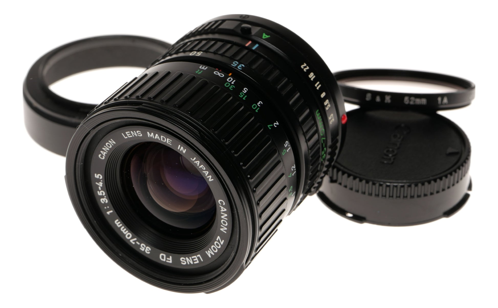 Canon FD 35-70mm f/3.5-4.5 Zoom Lens Made in Japan