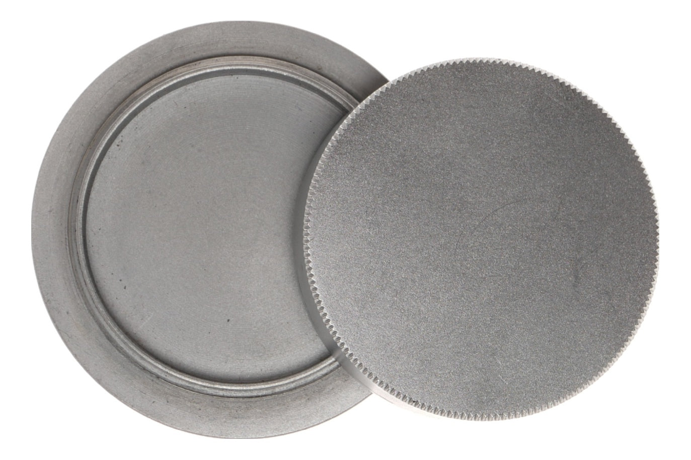 Metal Knurled Lens Cap Threaded Mount Camera Accessory Silver - View 2