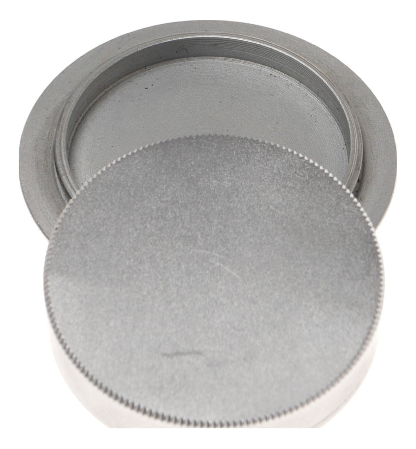 Metal Knurled Lens Cap Threaded Mount Camera Accessory Silver - View 5