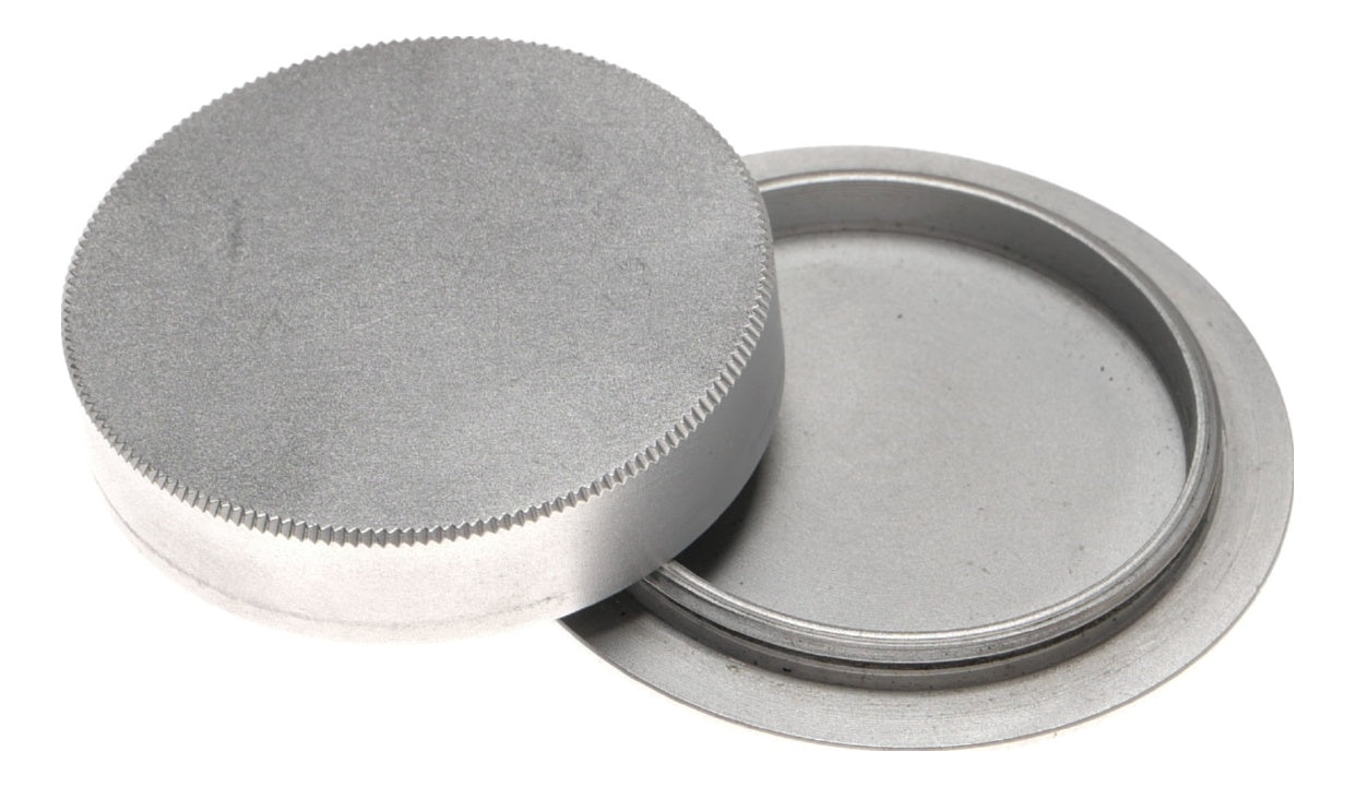 Metal Knurled Lens Cap Threaded Mount Camera Accessory Silver - View 6