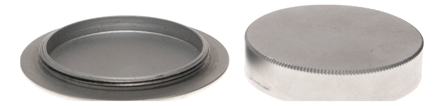 Metal Knurled Lens Cap Threaded Mount Camera Accessory Silver - View 7