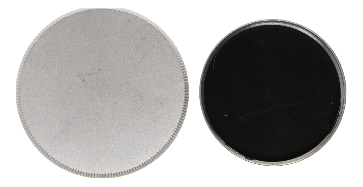 Metal Knurled Lens Cap Threaded Mount Camera Accessory Silver - View 8