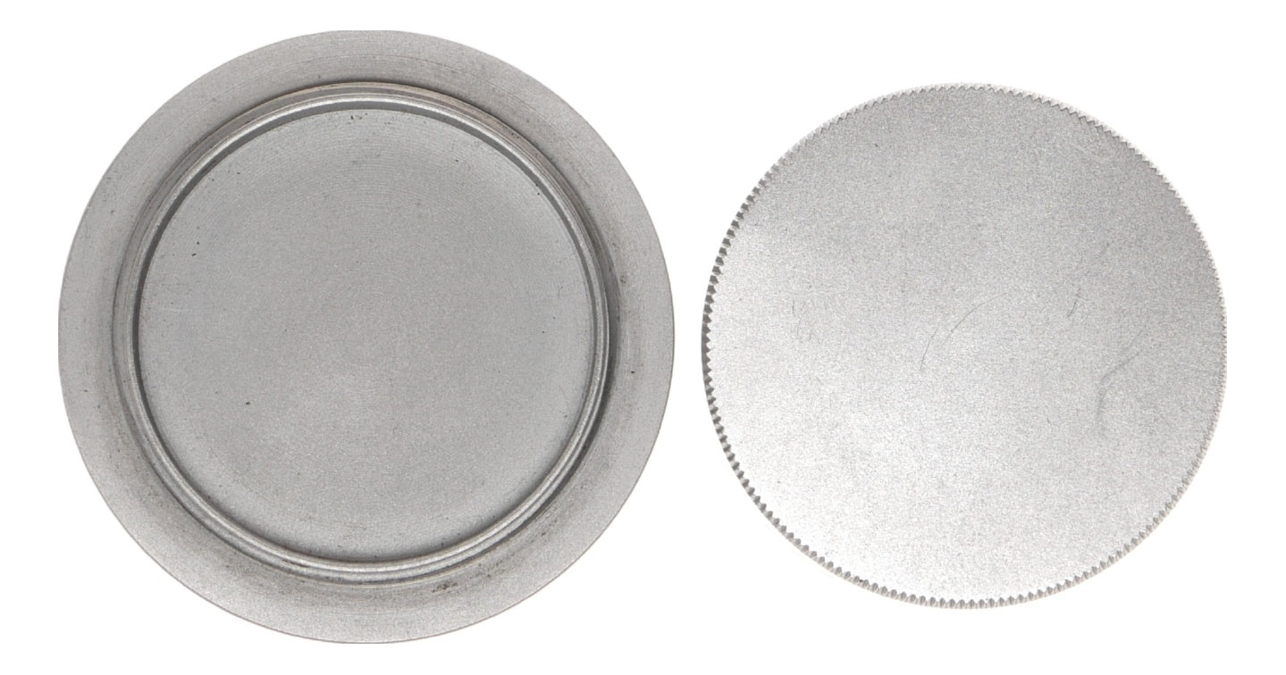 Metal Knurled Lens Cap Threaded Mount Camera Accessory Silver - View 9