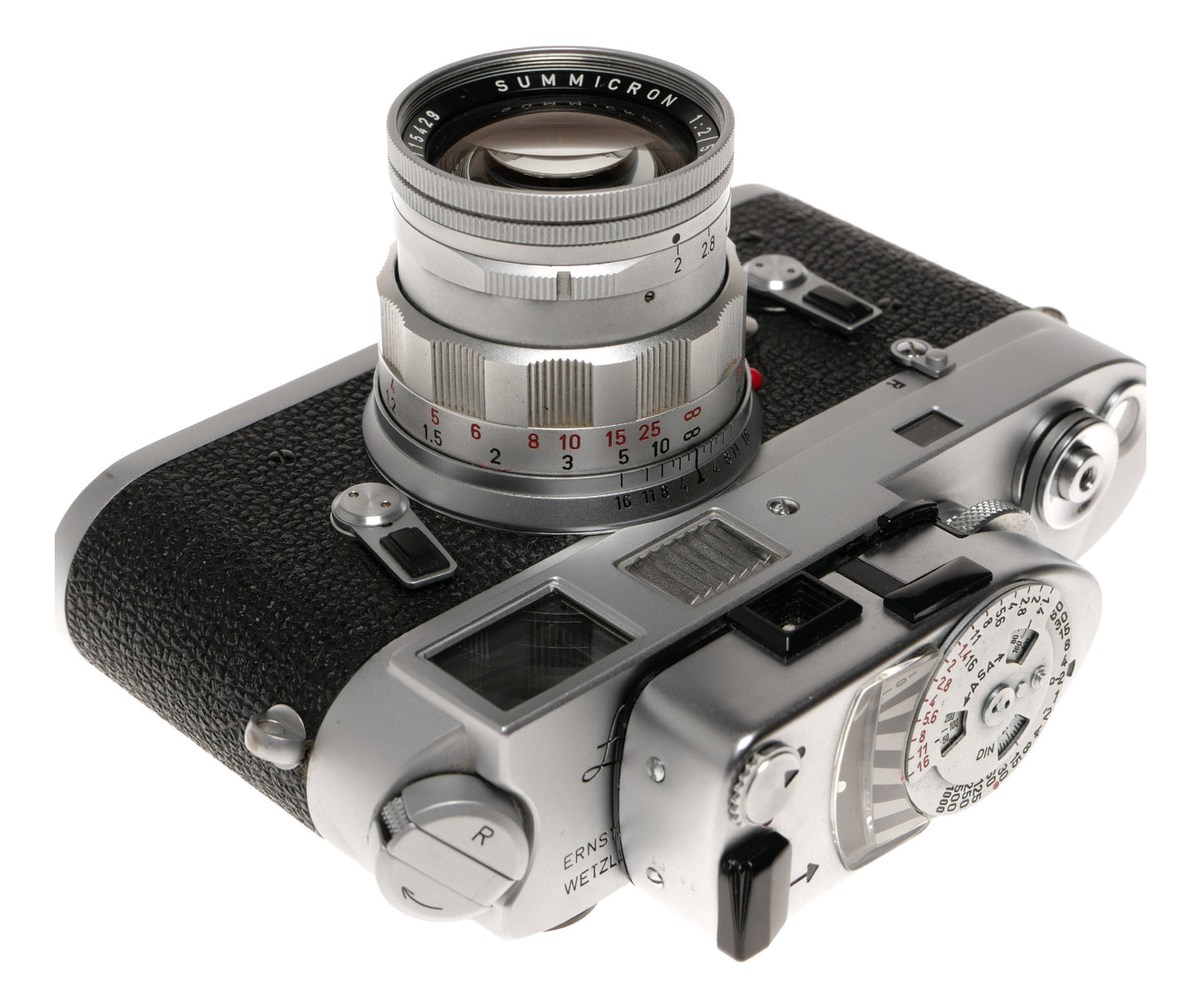 Leica M4 35mm Rangefinder Film Camera with Summicron 50mm f/2 Lens - View 3