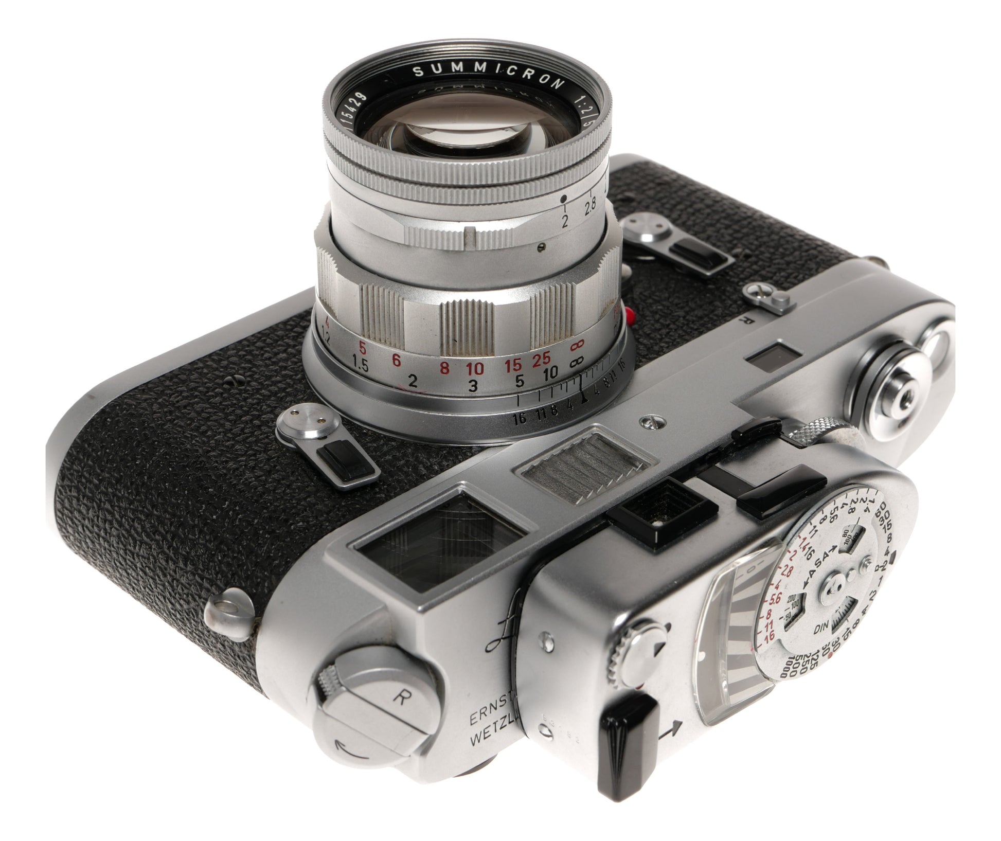 Leica M4 35mm Rangefinder Film Camera with Summicron 50mm f/2 Lens - View 3