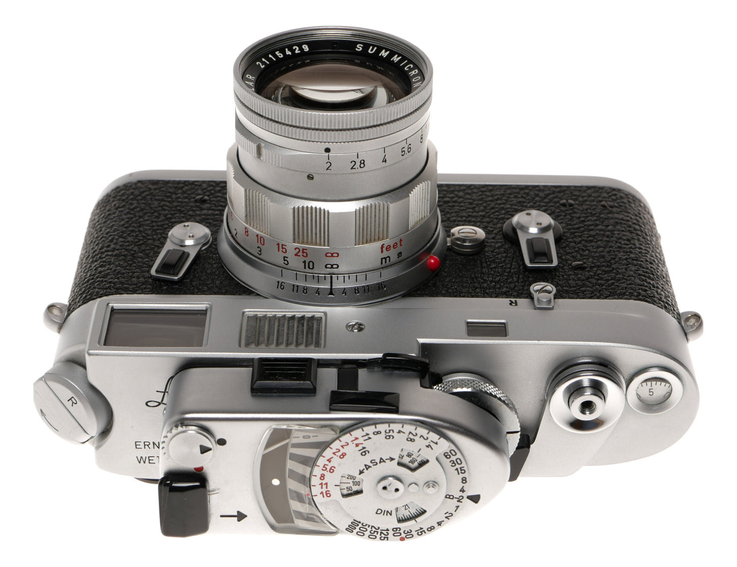 Leica M4 35mm Rangefinder Film Camera with Summicron 50mm f/2 Lens - View 4