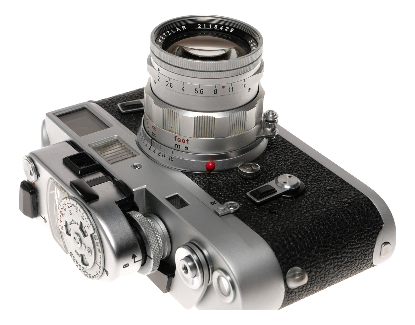 Leica M4 35mm Rangefinder Film Camera with Summicron 50mm f/2 Lens - View 5
