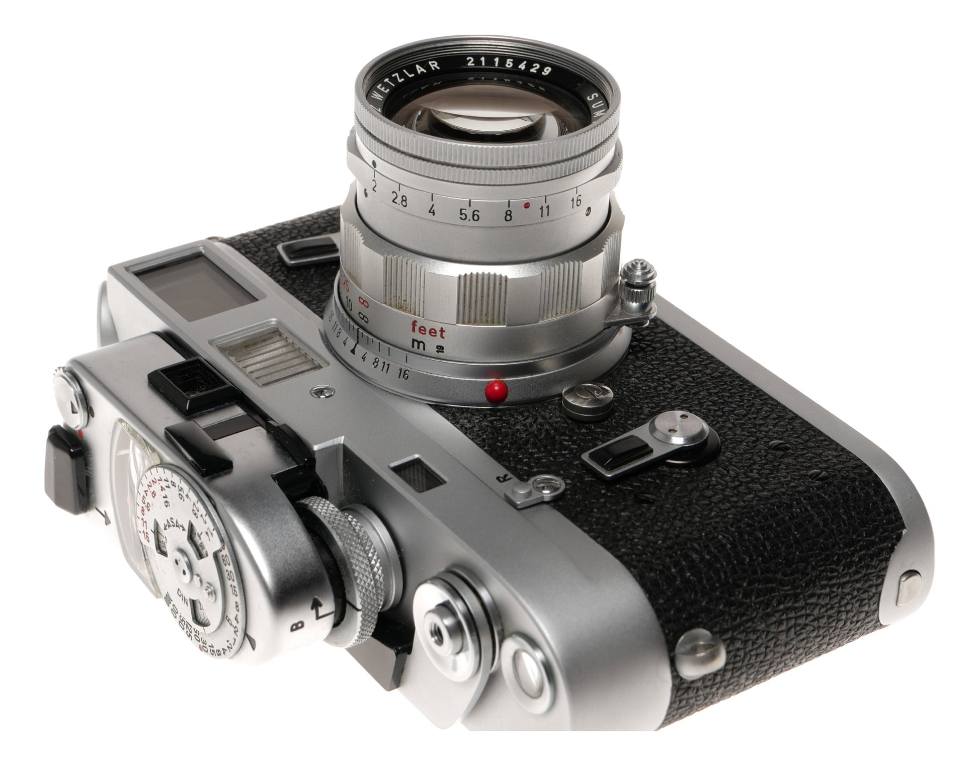 Leica M4 35mm Rangefinder Film Camera with Summicron 50mm f/2 Lens - View 5