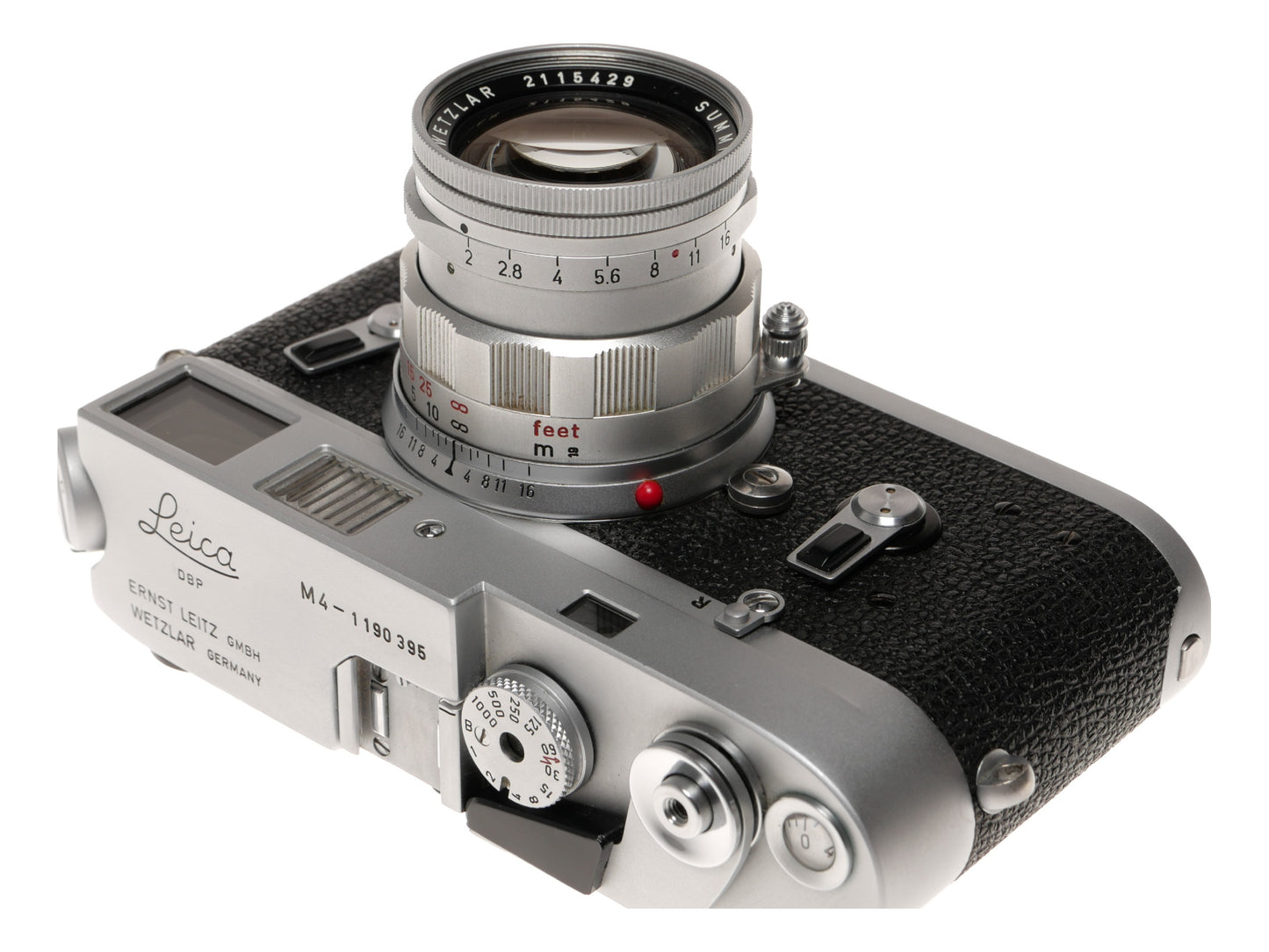 Leica M4 35mm Rangefinder Film Camera with Summicron 50mm f/2 Lens - View 22