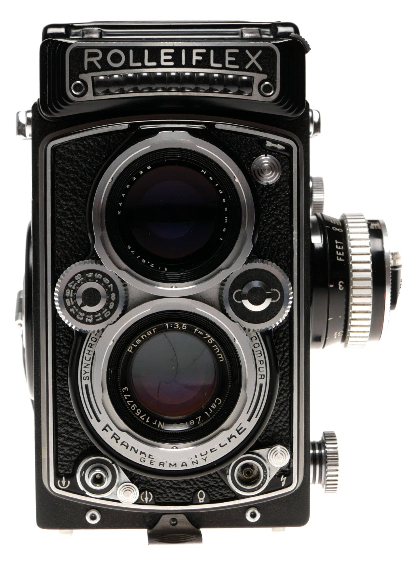 Rolleiflex 3.5 TLR Medium Format Film Camera with Accessories - View 7