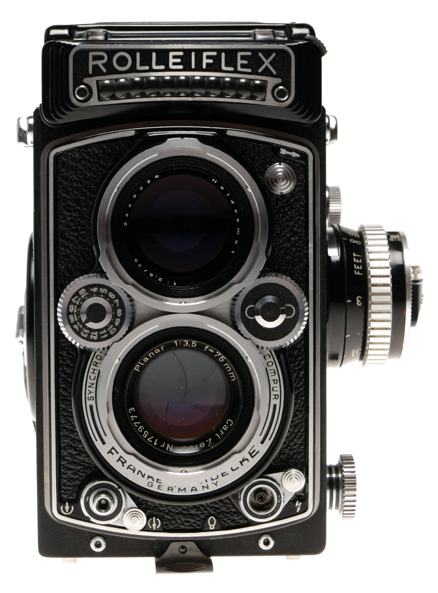 Rolleiflex 3.5 TLR Medium Format Film Camera with Accessories - View 7