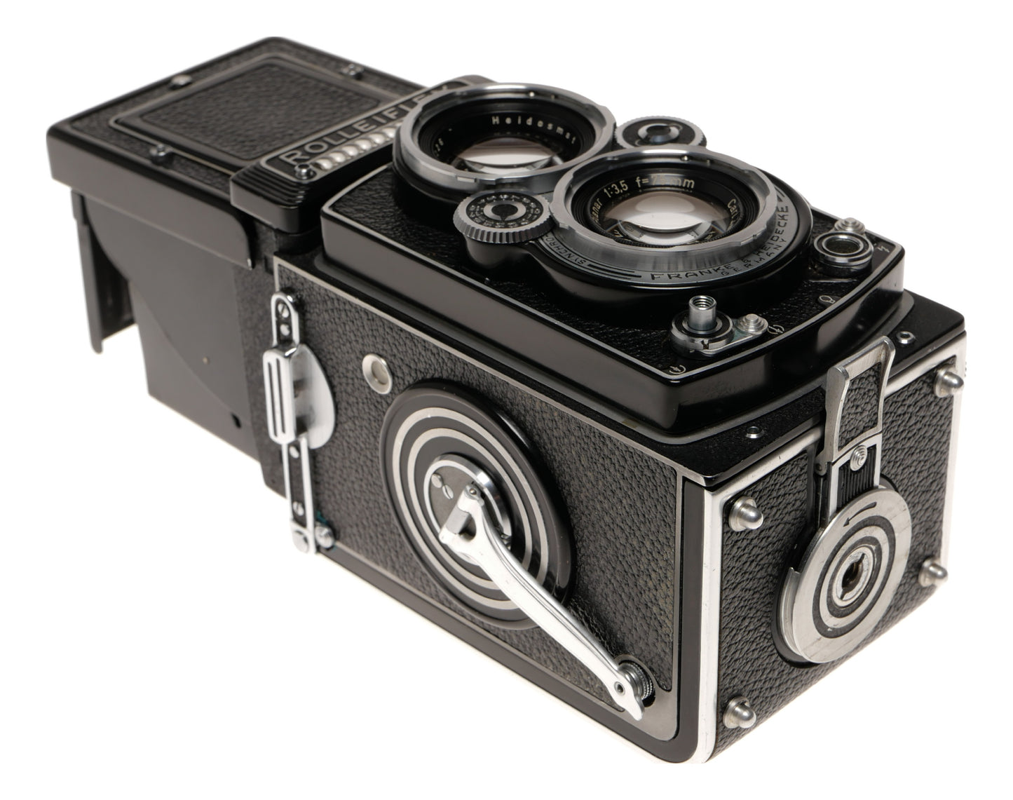 Rolleiflex 3.5 TLR Medium Format Film Camera with Accessories - View 11