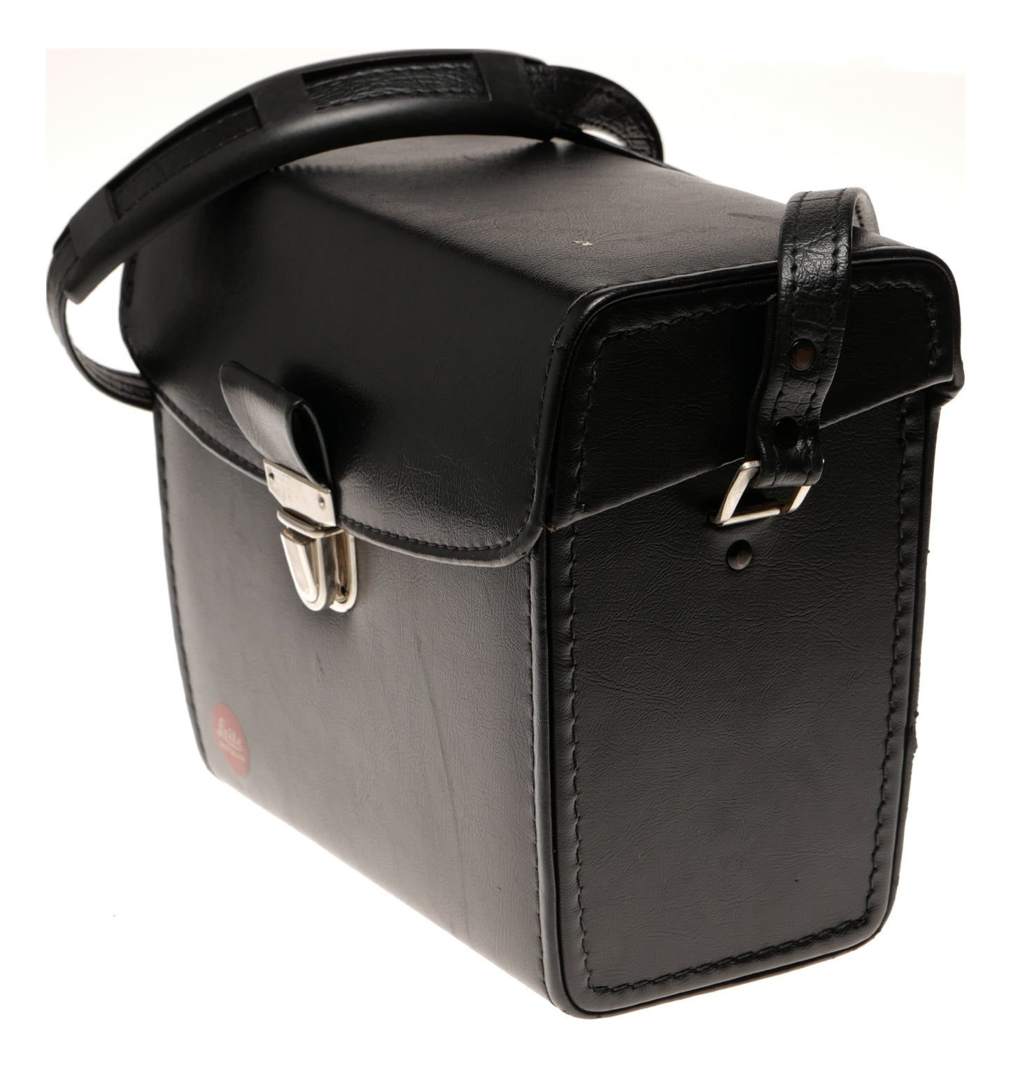 Leica Leitz Wetzlar Black Leather Camera Case with Strap - View 2