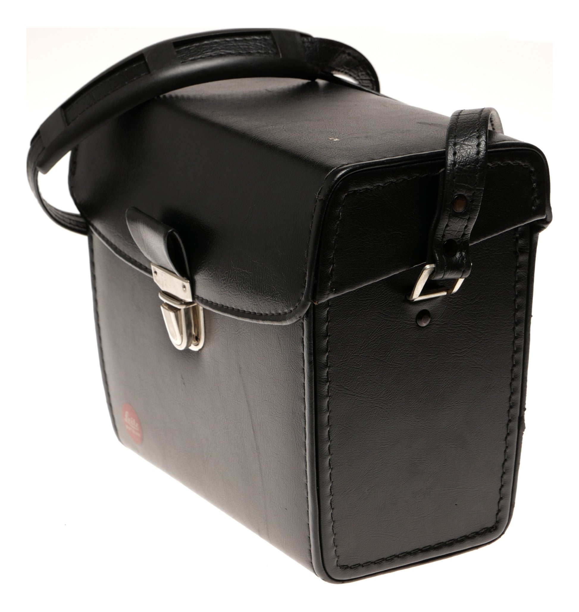 Leica Leitz Wetzlar Black Leather Camera Case with Strap - View 2