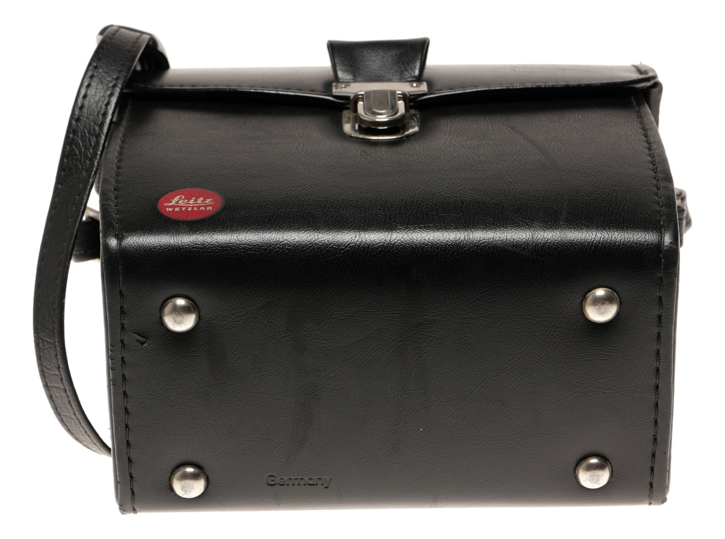Leica Leitz Wetzlar Black Leather Camera Case with Strap - View 6