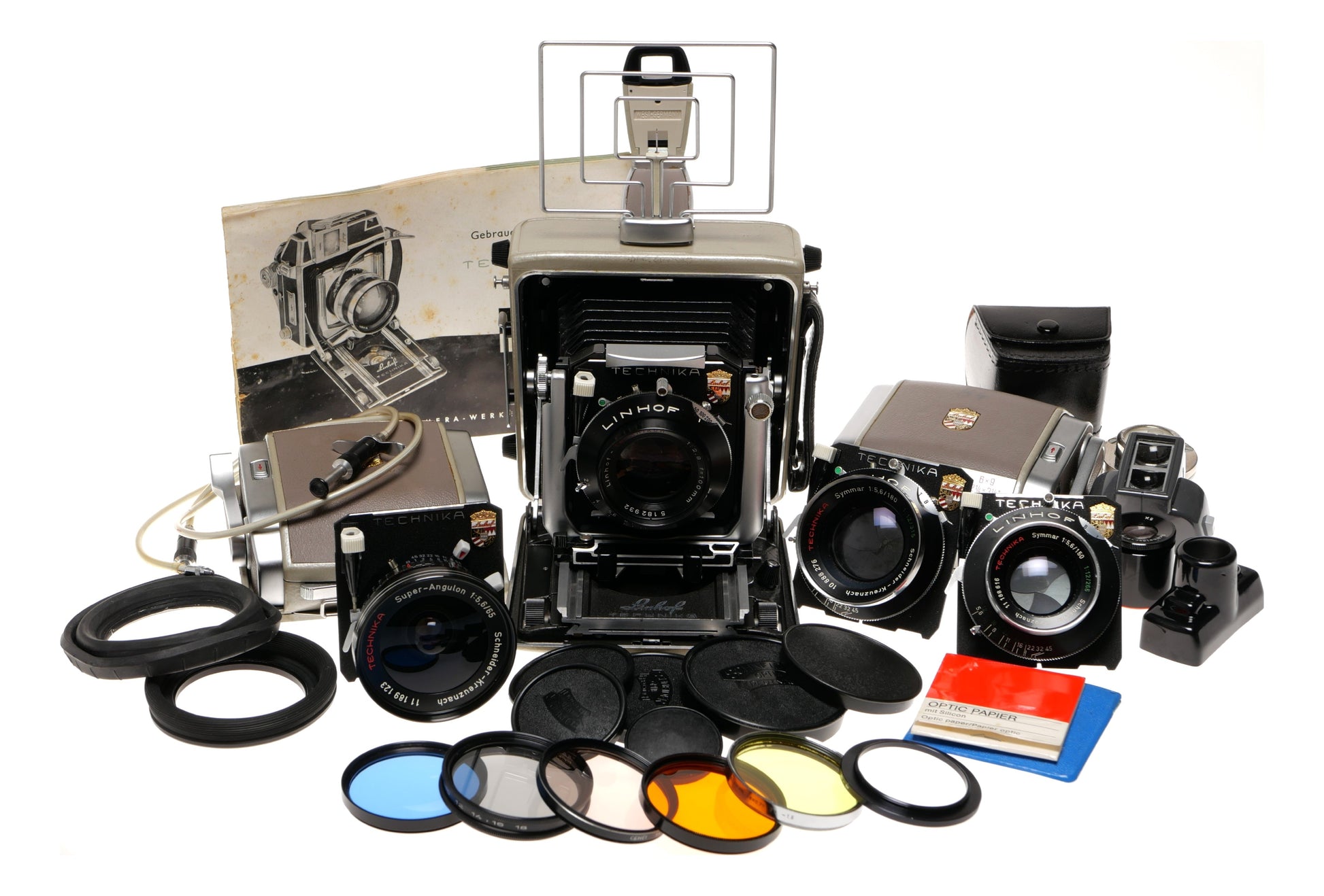 Linhof Technika 4x5 Large Format Camera with Schneider Lenses