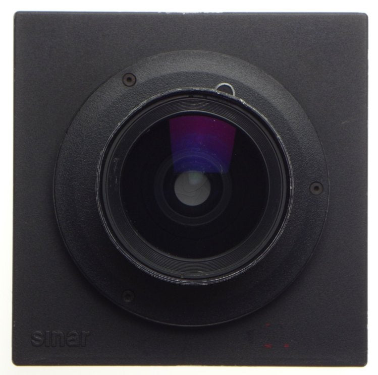 SINAR F2 black complete large format view film field camera Super-Angulon 5.6/75