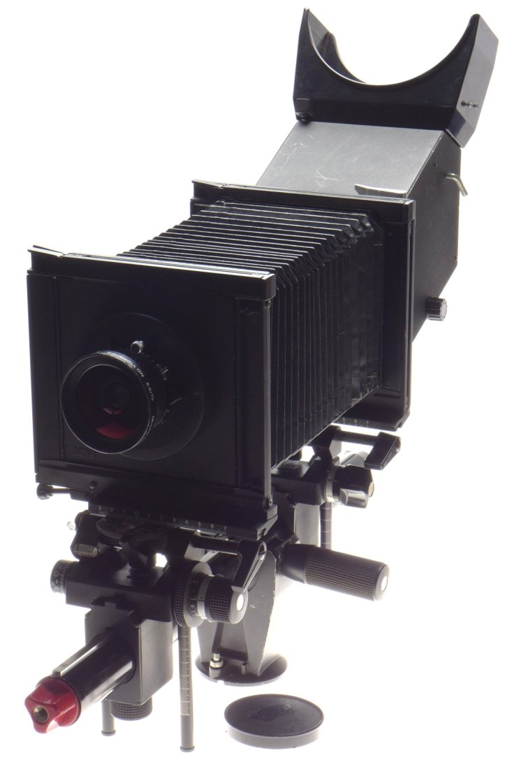 SINAR F2 black complete large format view film field camera Super-Angulon 5.6/75