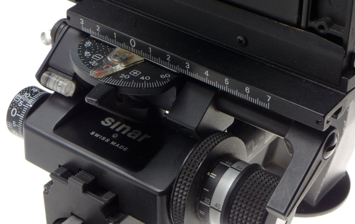 SINAR F2 black complete large format view film field camera Super-Angulon 5.6/75
