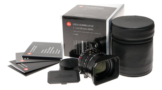 Leica Summilux-M 28mm f/1.4 ASPH Black Anodized Lens