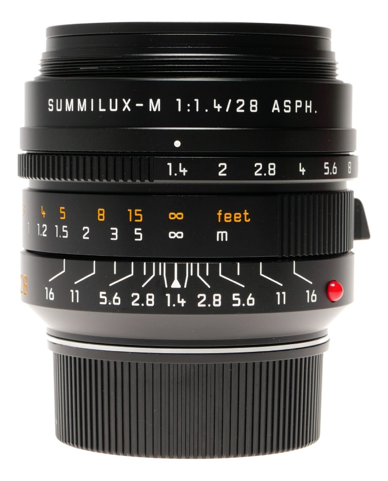 Leica Summilux-M 28mm f/1.4 ASPH Black Anodized Lens - View 8