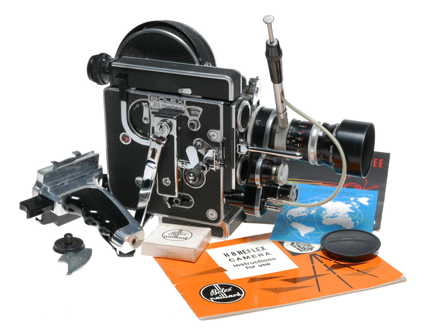 Bolex H8 Reflex 8mm Movie Camera with Vario-Switar Lens - View 2